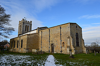 The church from the south east February 2014
